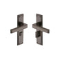 Atlantis Door Handle on Plate by M Marcus - Heritage Brass