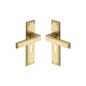 Atlantis Door Handle on Plate by M Marcus - Heritage Brass