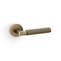 Alexander & Wilks Hurricane Reeded Lever on Round Rose by Alexander & Wilks