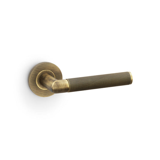 Alexander & Wilks Harrier Knurled Lever on Round Rose by Alexander & Wilks