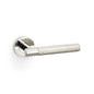 Alexander & Wilks Spitfire Knurled Lever on Round Rose by Alexander & Wilks