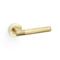 Alexander & Wilks Spitfire Knurled Lever on Round Rose by Alexander & Wilks