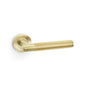 Alexander & Wilks Spitfire Reeded Lever on Round Rose by Alexander & Wilks