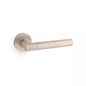 Alexander & Wilks Spitfire Hammered Lever on Round Rose by Alexander & Wilks