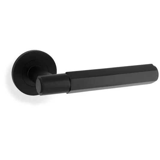 Alexander & Wilks Spitfire Hex Lever On Round Rose by Alexander & Wilks