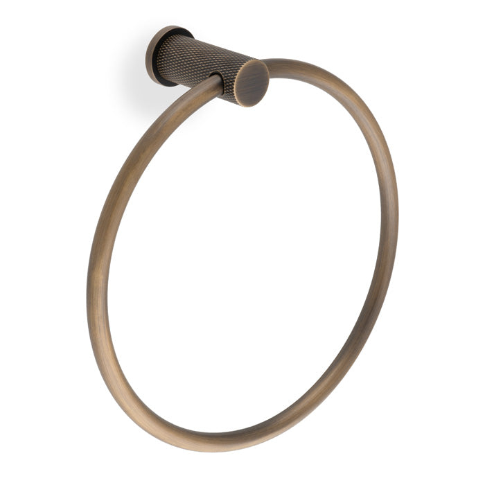 Alexander & Wilks Brunel Diamond Knurled Towel Ring by Alexander & Wilks