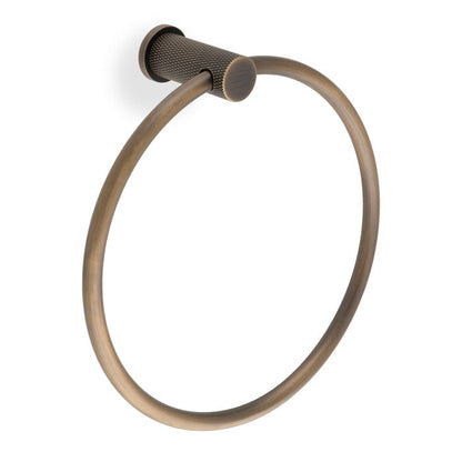 Alexander & Wilks Brunel Diamond Knurled Towel Ring by Alexander & Wilks