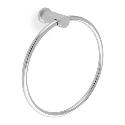 Alexander & Wilks Brunel Diamond Knurled Towel Ring by Alexander & Wilks