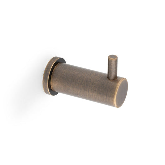 Alexander & Wilks Brunel Plain Coat Hook - Solid Brass by Alexander & Wilks