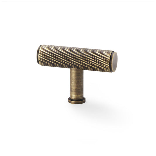 Alexander & Wilks Crispin Knurled T-Bar Cabinet Knob by Alexander & Wilks