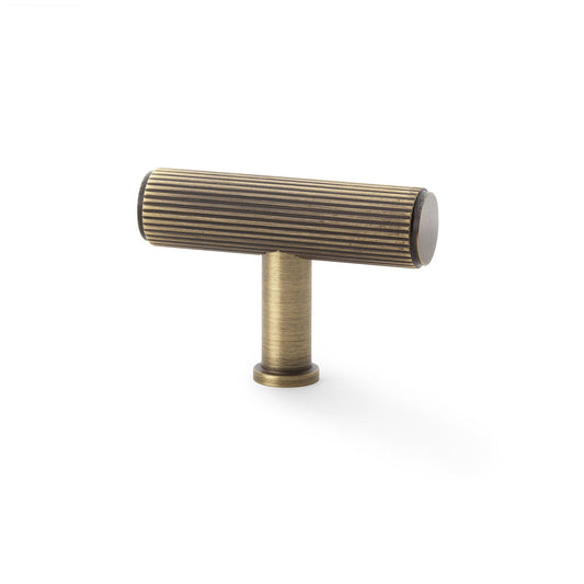 Alexander & Wilks Crispin Reeded T-Bar Cabinet Knob by Alexander & Wilks