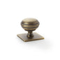 Alexander & Wilks Quantock Cabinet Knob On Square Backplate by Alexander & Wilks