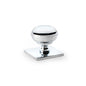 Alexander & Wilks Quantock Cabinet Knob On Square Backplate by Alexander & Wilks