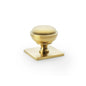 Alexander & Wilks Quantock Cabinet Knob On Square Backplate by Alexander & Wilks