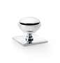 Alexander & Wilks Quantock Cabinet Knob On Square Backplate by Alexander & Wilks
