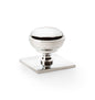 Alexander & Wilks Quantock Cabinet Knob On Square Backplate by Alexander & Wilks