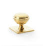 Alexander & Wilks Quantock Cabinet Knob On Square Backplate by Alexander & Wilks