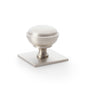 Alexander & Wilks Quantock Cabinet Knob On Square Backplate by Alexander & Wilks