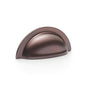 Alexander & Wilks Bardom Ridged Cabinet Cup Pull by Alexander & Wilks