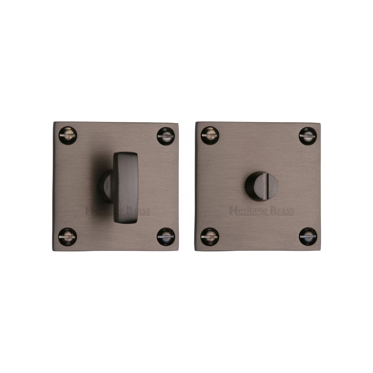 Square Bathroom Turn & Release - BAU1555 by M Marcus - Heritage Brass