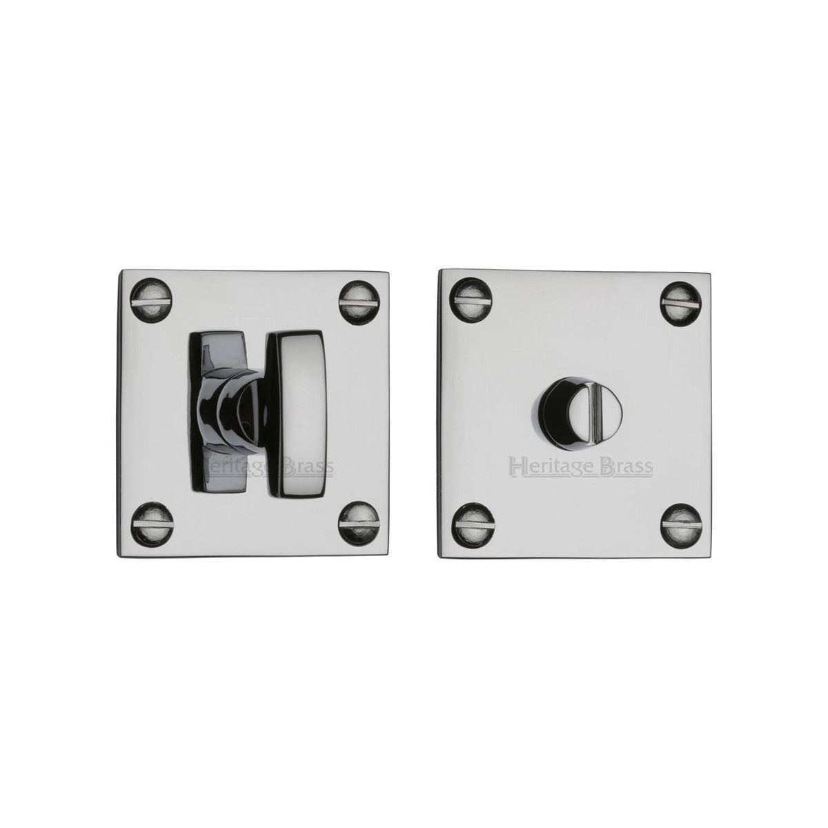 Square Bathroom Turn & Release - BAU1555 by M Marcus - Heritage Brass