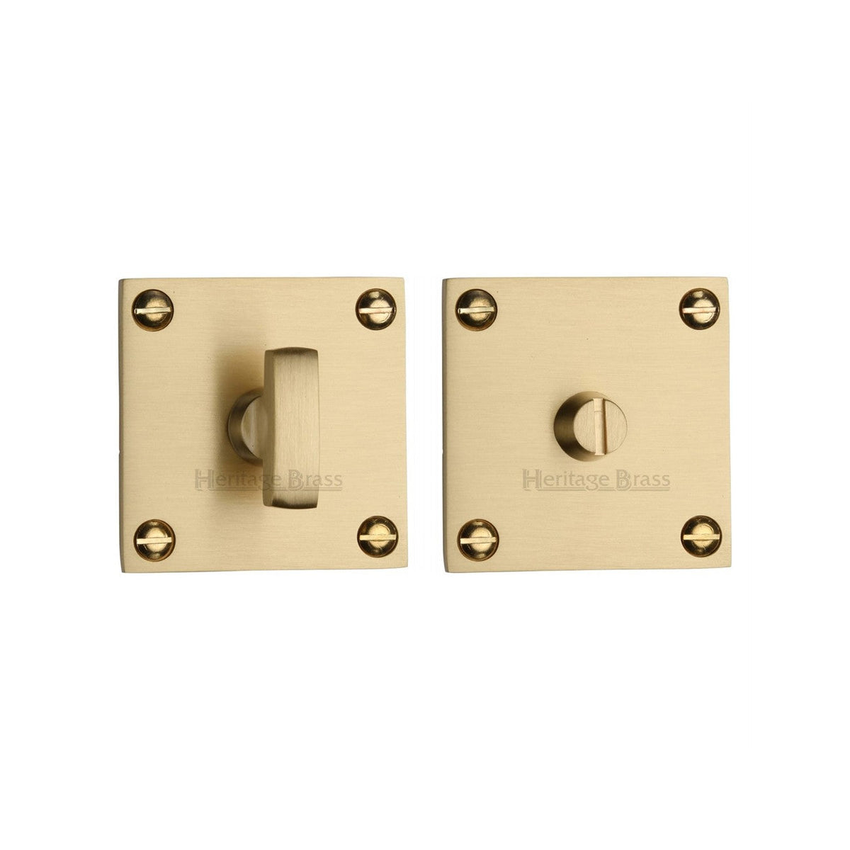 Square Bathroom Turn & Release - BAU1555 by M Marcus - Heritage Brass