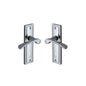 Boston Door Handle on Plate by M Marcus - Heritage Brass