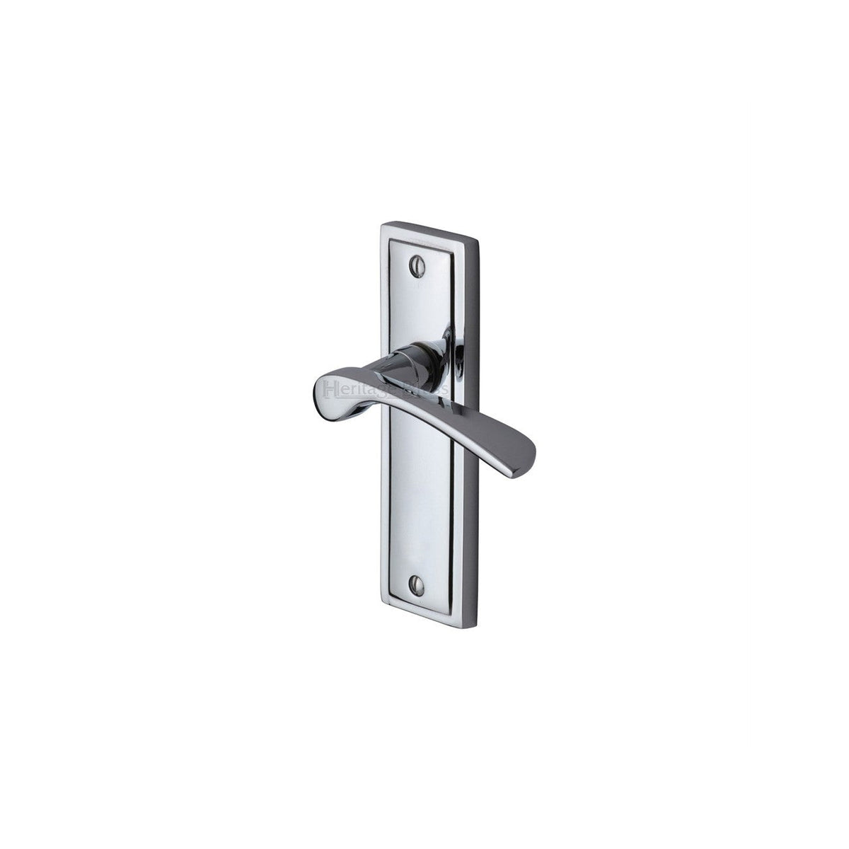 Boston Door Handle on Plate by M Marcus - Heritage Brass
