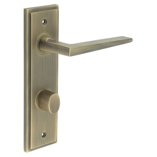 Burlington Mayfair Door Handle Din Bathroom Backplate & Turn & Release 81 by Burlington By Frelan