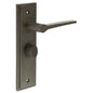 Burlington Knightsbridge Door Handle Bathroom Backplate & Turn & Release 81 by Burlington By Frelan