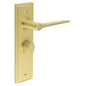 Burlington Knightsbridge Door Handle Bathroom Backplate & Turn & Release 81 by Burlington By Frelan
