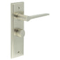 Burlington Knightsbridge Door Handle Bathroom Backplate & Turn & Release 81 by Burlington By Frelan