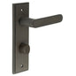 Burlington Kensington Door Handles Din Bathroom Backplate & Turn & Release 81 by Burlington By Frelan
