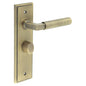 Burlington Westminster Door Handle Bathroom Backplate & Turn & Release by Burlington By Frelan