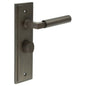 Burlington Westminster Door Handle Bathroom Backplate & Turn & Release by Burlington By Frelan