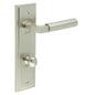 Burlington Westminster Door Handles Din Bathroom Backplate & Turn & Release 80 by Burlington By Frelan
