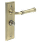 Burlington Highgate Door Handle Bathroom Backplate & Turn & Release 80 by Burlington By Frelan