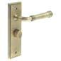 Burlington Highgate Door Handles Bathroom Backplate & Turn & Release 81 by Burlington By Frelan