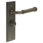 Burlington Highgate Door Handle Bathroom Backplate & Turn & Release 80 by Burlington By Frelan