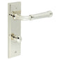 Burlington Highgate Door Handle Din Bathroom Backplate & Turn & Release 80 by Burlington By Frelan