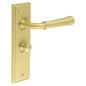Burlington Highgate Door Handle Bathroom Backplate & Turn & Release 80 by Burlington By Frelan