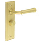 Burlington Highgate Door Handles Bathroom Backplate & Turn & Release 81 by Burlington By Frelan