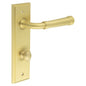 Burlington Highgate Door Handle Din Bathroom Backplate & Turn & Release 80 by Burlington By Frelan