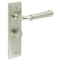 Burlington Highgate Door Handles Bathroom Backplate & Turn & Release 81 by Burlington By Frelan