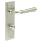 Burlington Highgate Door Handle Din Bathroom Backplate & Turn & Release 80 by Burlington By Frelan