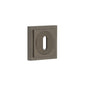 Burlington Standard Keyway Escutcheons Square Stepped Rose by Burlington By Frelan