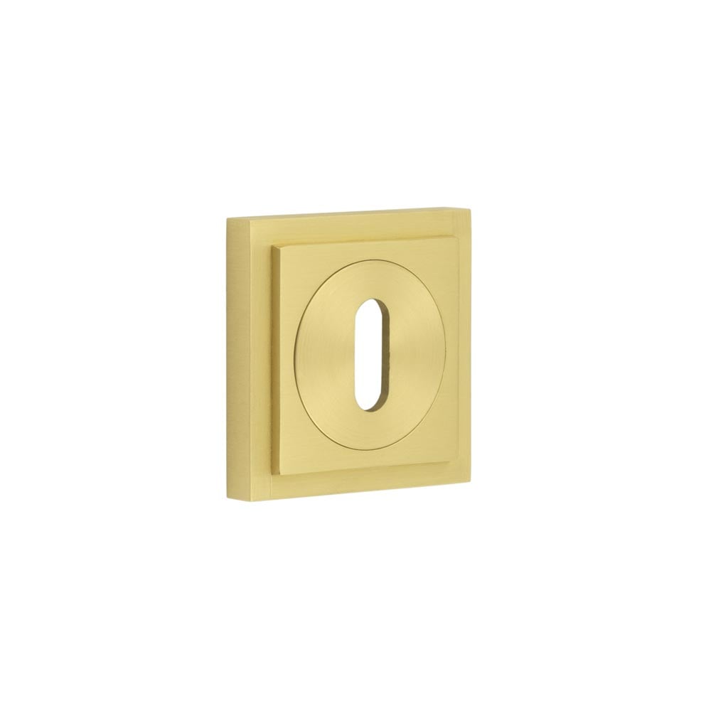 Burlington Standard Keyway Escutcheons Square Stepped Rose by Burlington By Frelan