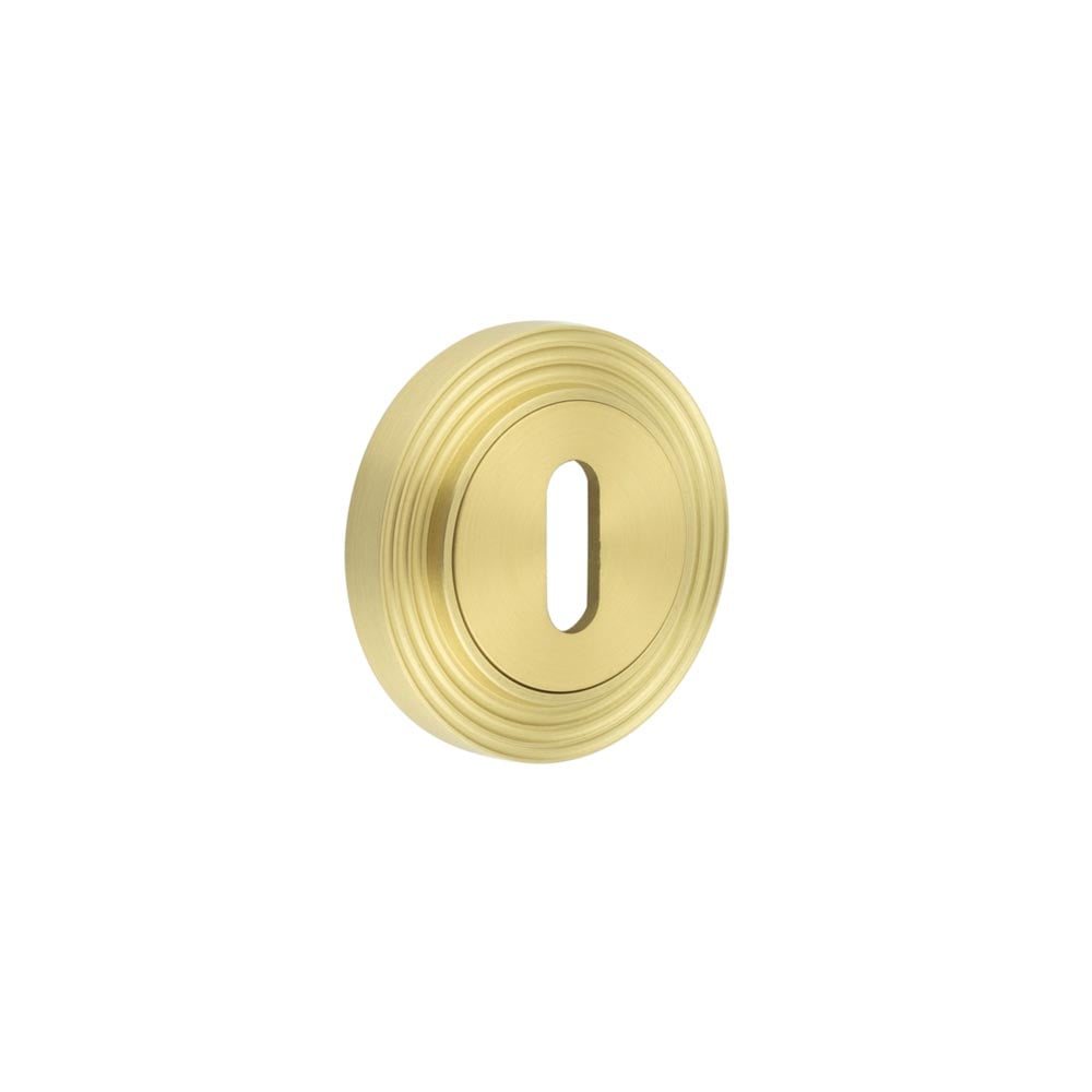 Burlington Standard Keyway Escutcheons Reeded Rose by Burlington By Frelan