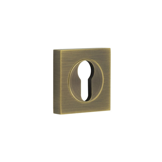 Burlington Euro Profile Escutcheons Square Plain Rose by Burlington By Frelan