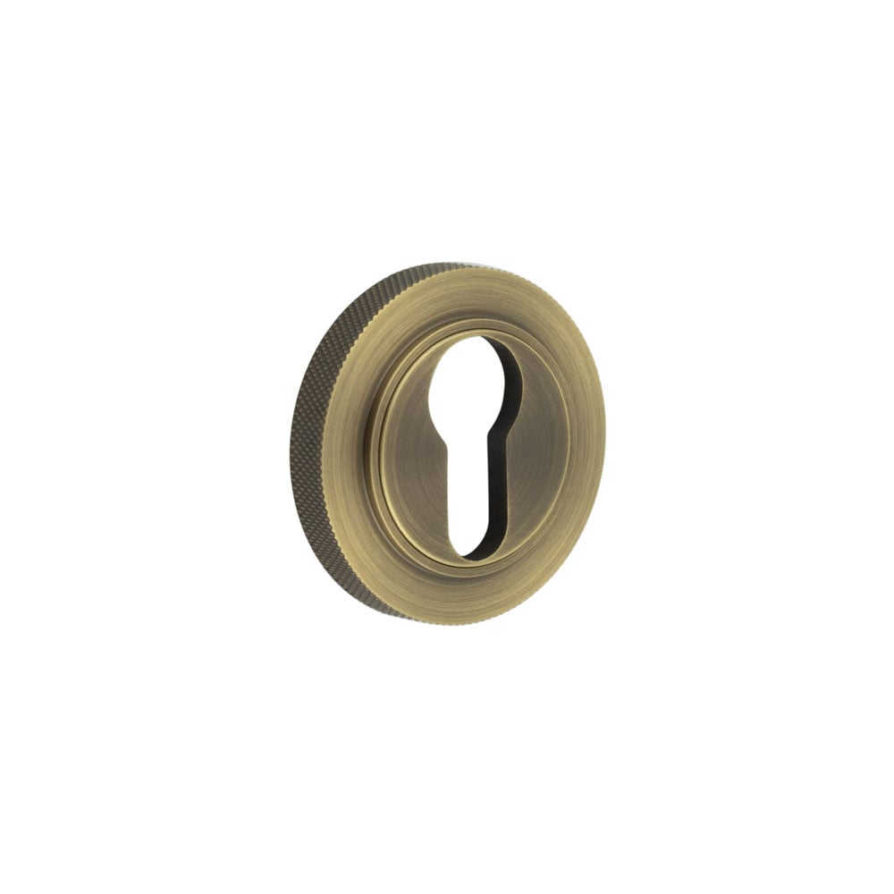 Burlington Euro Profile Escutcheons Knurled Rose by Burlington By Frelan